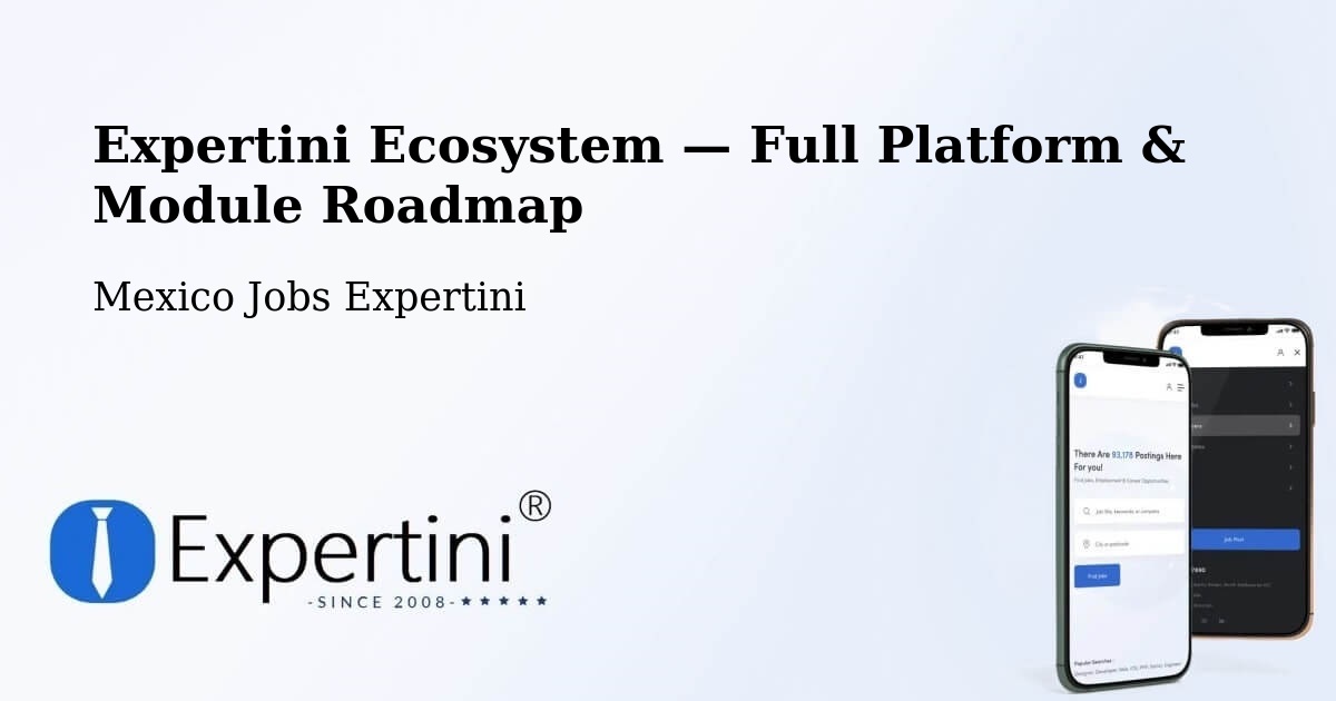 Expertini Ecosystem — Full Platform & Module Roadmap – Molas