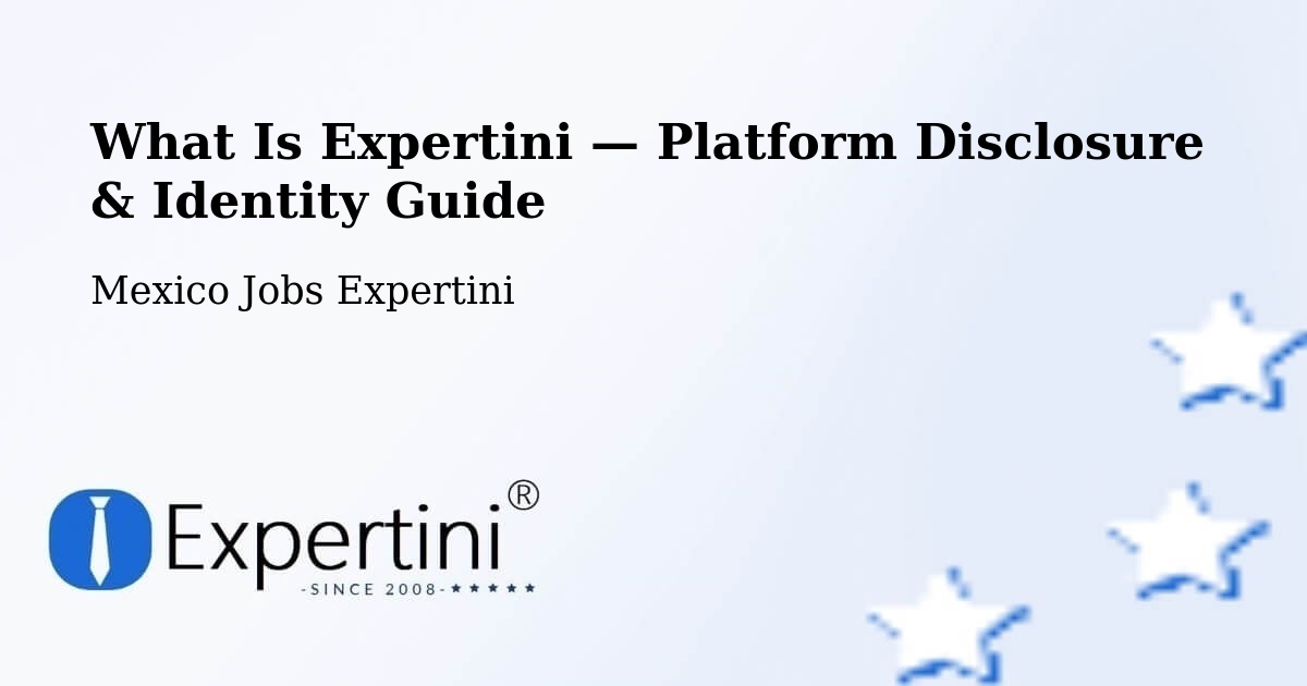 What Is Expertini — Platform Disclosure & Identity Guide – Molas